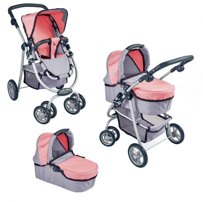 Kinderwagen für Puppen 3-in-1