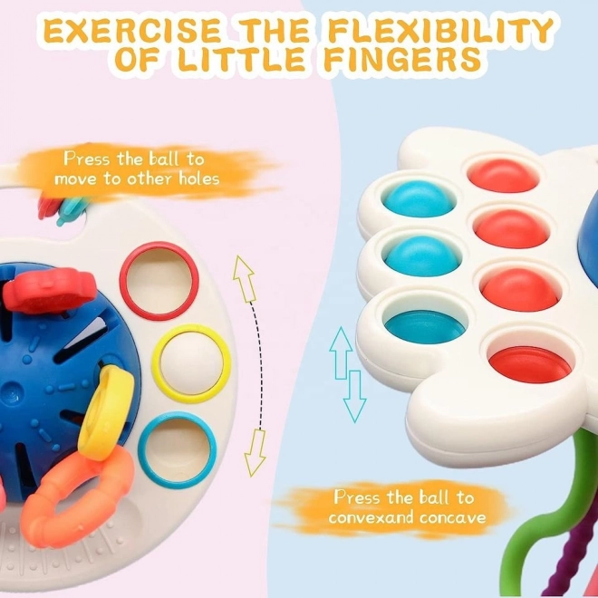 Woopie Multifunctional Montessori Baby Sensory Toy Teether