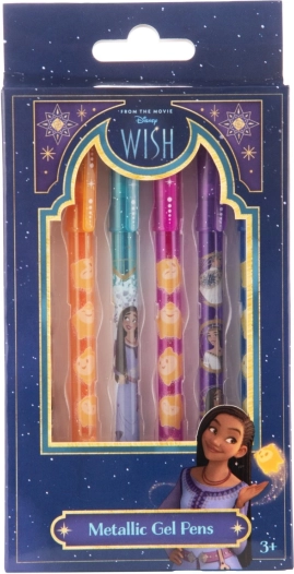 Gel Metallic Pens Disney Wish 6 pcs
