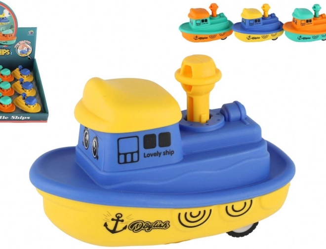 Bateau Appuie et Pars avec Volant d’inertie
