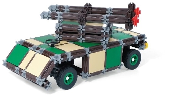 Bouwdoos SEVA LEGEREER Voertuigen van plastic 436 stuks in doos 35x33x5cm