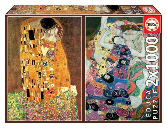 EDUCA Puzzle Kiss and Girls 2x1000 pieces