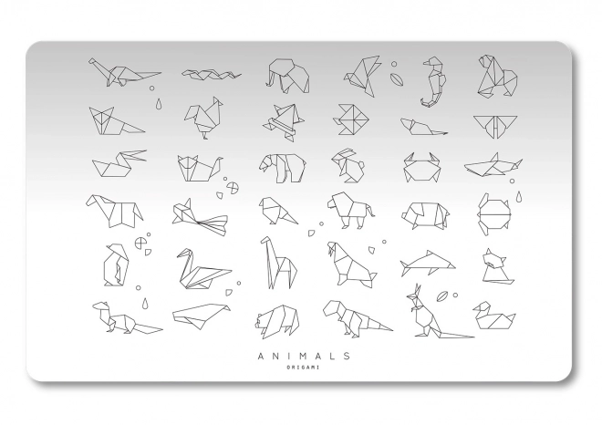 Bureau-onderlegger PP 60x44cm Origami dieren