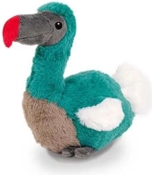 Pluchen vogel Dodo 10x18 cm voor kinderen vanaf de geboorte