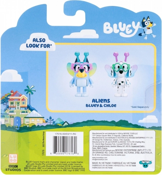 Bluey figuren dubbelverpakking Baby Bluey en Chloe