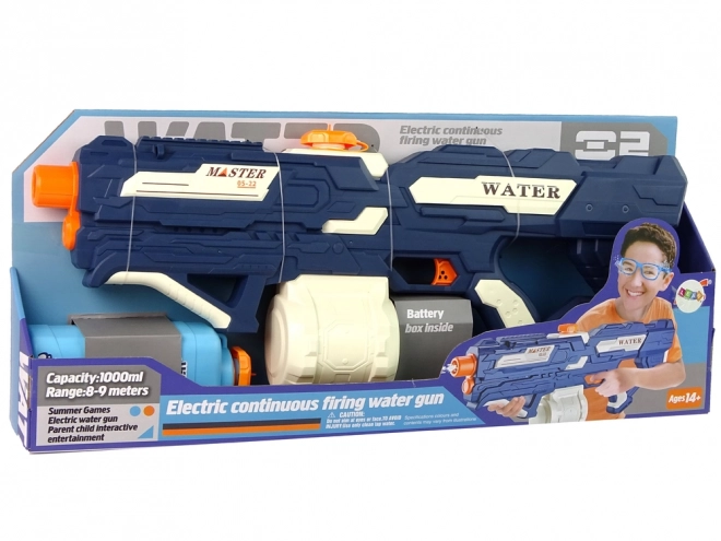 Grande pistolet à eau électrique rechargeable Portée 9 m 1000 ml