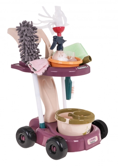 Kinder schoonmaakwagen met accessoires