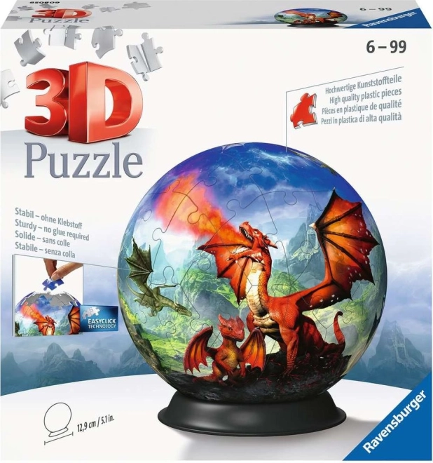 Ravensburger 3D Puzzleball Mystic Dragon 73 Pieces