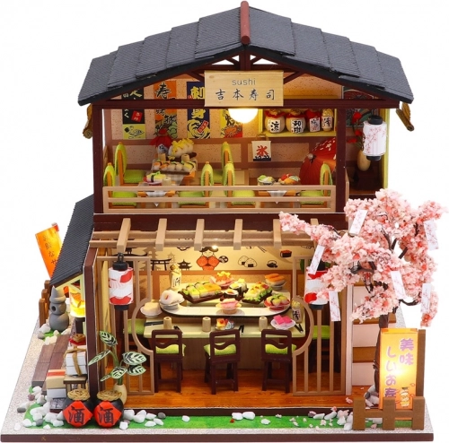 Miniature Sushi Restaurant House 2Kids Toys