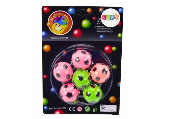 Set aus 6 Gummifußbällen