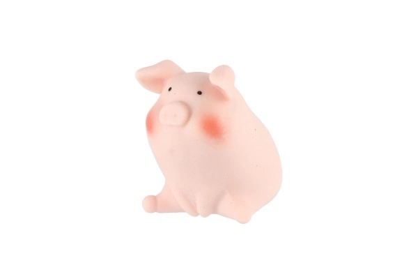 Varken/varkentje anti-stress knijpfiguurtje siliconen 6cm 4 varianten 24 stuks in doos