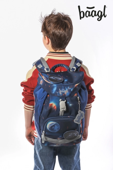 Set van schoolaccessoires ruimte