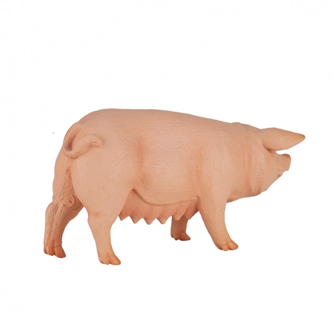 Realistische Kunststofffigur einer Sau