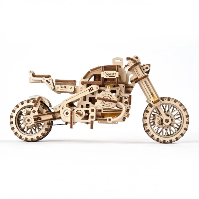 Ugears 3D-puzzel Motorfiets met zijspan 380 stuks