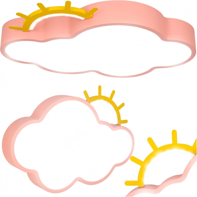 Pink Cloud LED Lamp with Remote Control