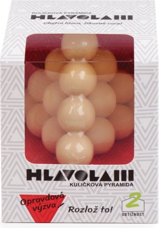 Wooden puzzle ball pyramid