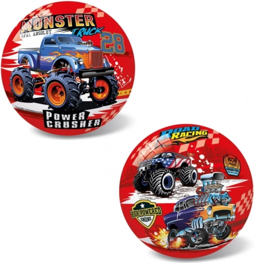 bal met monstertruck-motief, 14 cm