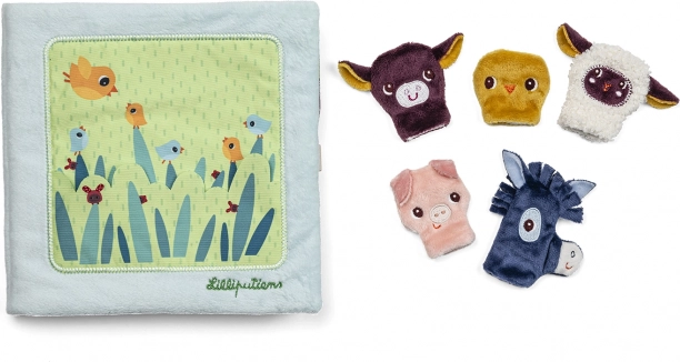 Textielboekje Jonge Dieren van Lilliputiens