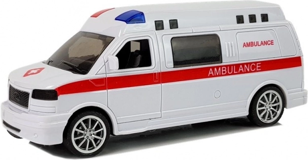 Realistische uitstraling van de ambulance