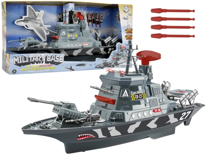 Militaire militaire schepen Militaire lichten Geluiden