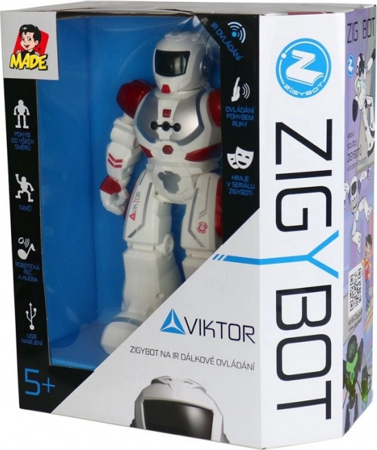 Interactieve robot Viktor 27 cm, 21 functies, rood
