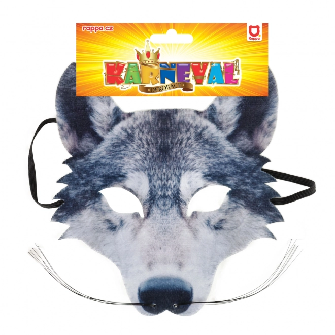 Wolfmasker met snorharen voor kinderen