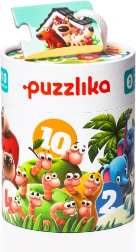 Puzzlika vrienden – mijn eerste cijferpuzzel 1–10, 20 stukjes
