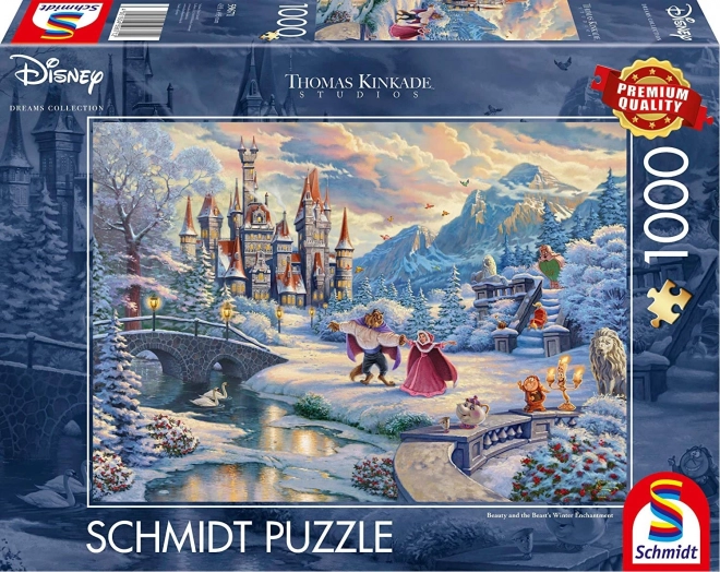 SCHMIDT Puzzle La Belle et la Bête : Magie hivernale 1000 pièces