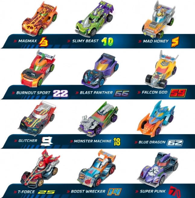 Voitures T-Racers Mix 'N Race 3 pcs