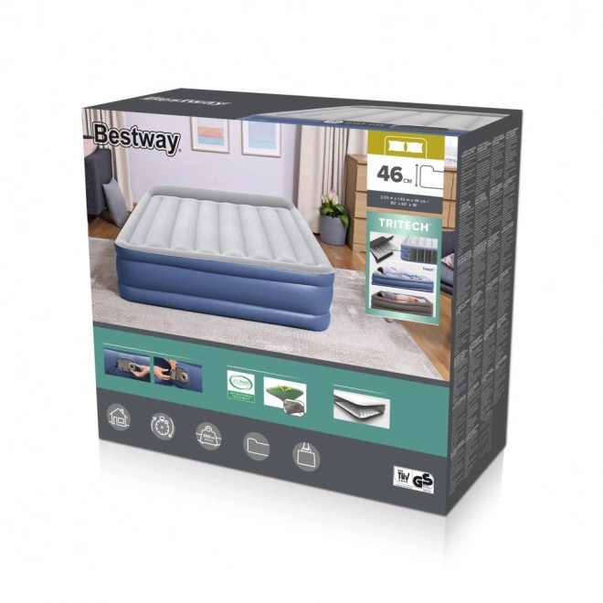 Tritech Inflatable Mattress with Built-in Pillow