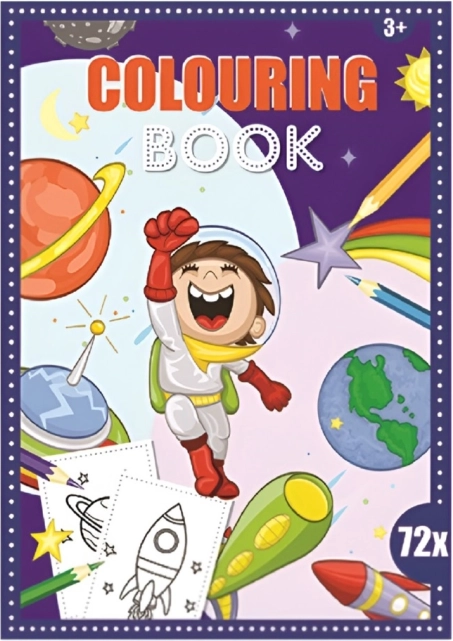 Space Coloring Book A4, 72 pages