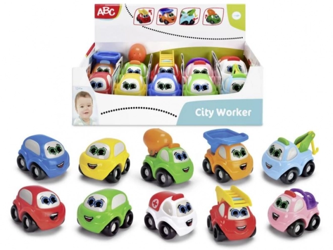 ABC City Worker auto 7 cm - 1 stuk