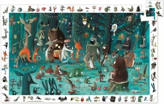 Search-and-Find Puzzle Forest Orchestra 35 pieces DJECO