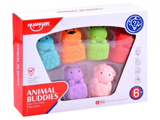 Rubberen badspeeltjes dieren