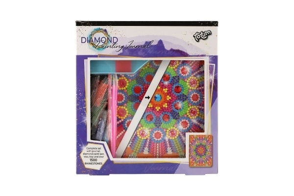 Creatief dagboek met diamanten - mandala