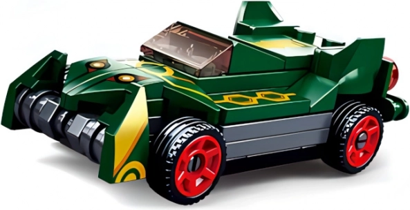 Sluban Power Bricks - Green Pull-Back Car
