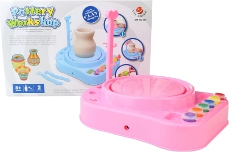 Pottenbakkersschijf voor kinderen met adapter