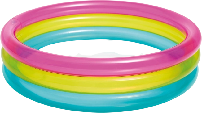 Opblaasbaar kinderzwembadje regenboog 86 × 25 cm INTEX