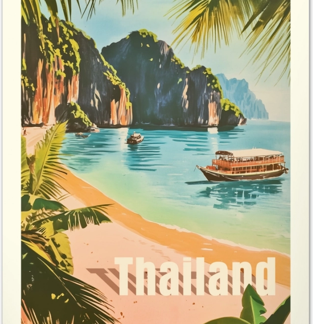 Wandkalender Vintage posters Tropische paradijzen 2026