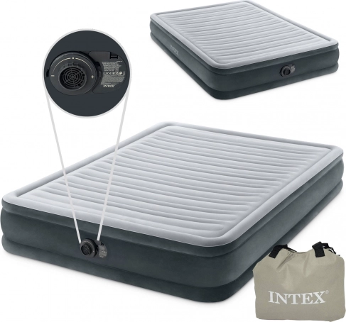 lit pneumatique avec pompe intégrée 203 × 152 cm – lit double Intex