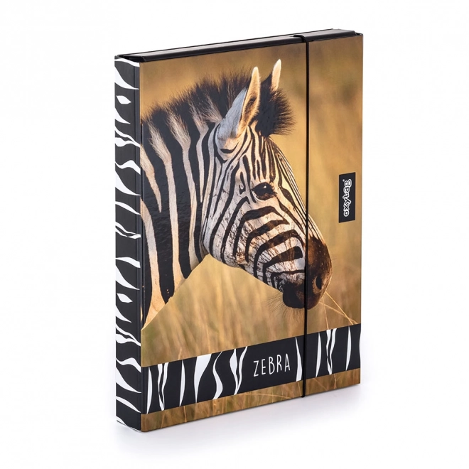 Boîte pour cahiers A4 Jumbo avec motif Zèbre