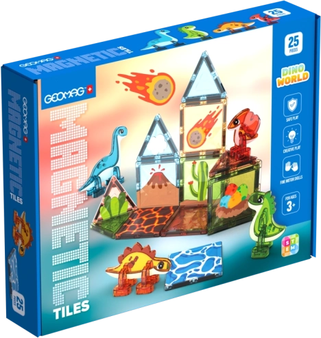 Geomag Magnetic Tiles Dino magnetic construction set for children