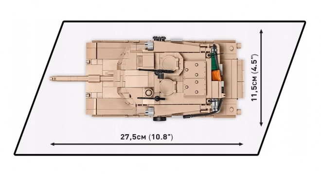 COBI 2622 Gewapende Strijdkrachten Abrams M1A2, 1:35, 982 st, 1 figuur