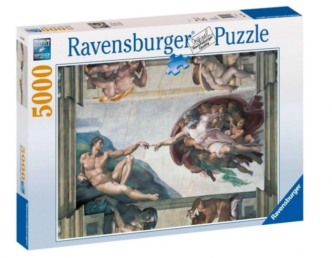 Puzzel Ravensburger Michelangelo: De Schepping van Adam