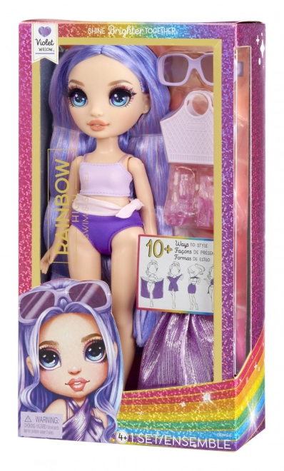 Rainbow High Fashion pop in badkleding - Violet Willow