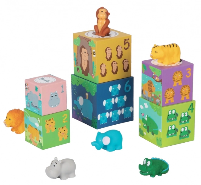 Würfel mit Safari-Tieren für Kinder von 2Kids Toys