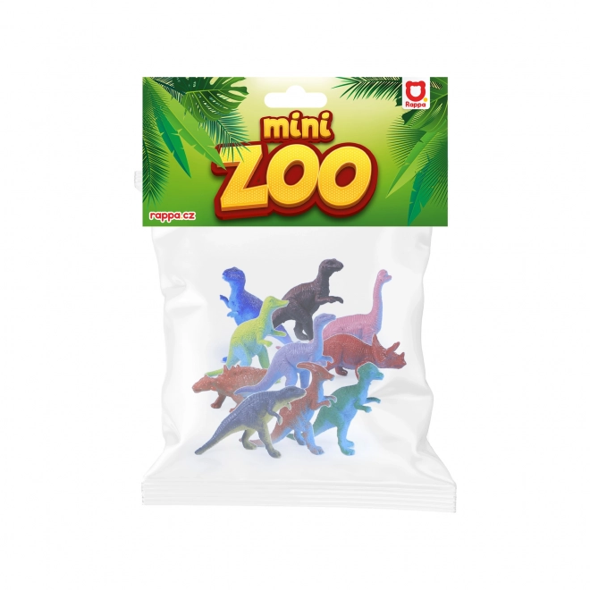 Set van 10 gekleurde dinosaurusspeelfiguren voor kinderen
