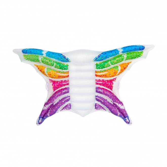 Opblaasbaar ligbed - regenboogvlinder, 294x193 cm