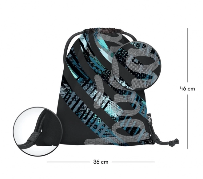 BAAGL SET 3 Skate Struktury: sac à dos, trousse, sac