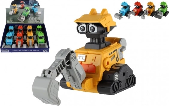 Inertia-Powered Space Robot – 14 cm Plastic Rolling Robot, 4 Types